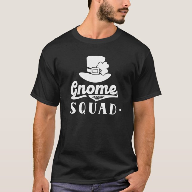 Camiseta Gnome Squad St Patricks Day Team Irish Ireland Gre (Anverso)