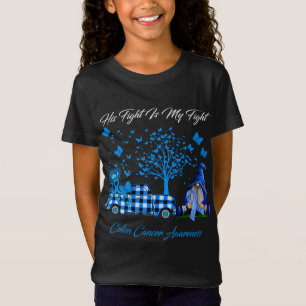 Camiseta Gnomé Su Lucha Es Mi Lucha Contra El Cáncer De Col