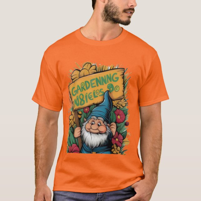 Camiseta Gnome Sweet Gnome: Whimsical Garden Pun T-Shirt (Anverso)