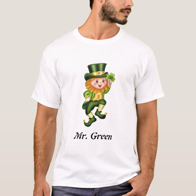 Camiseta Gnome verde del Día de San Patricio (Anverso)