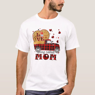 Camiseta Gnome Vintage Truck Love Being Called Mom Valentin