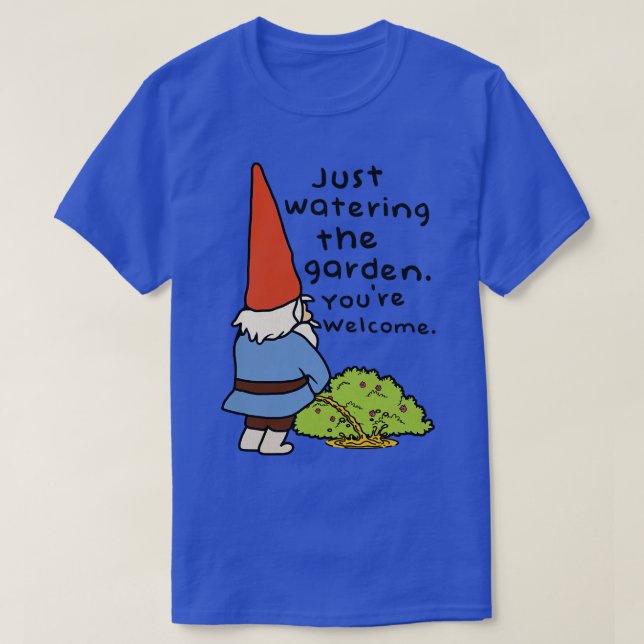 Camiseta Gnome Watering the Garden (Diseño del anverso)