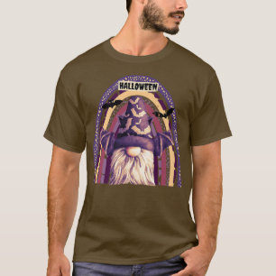 Camiseta Gnome Witch Halloween Costume Calabaza otoño otoño