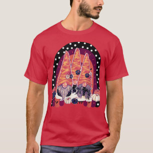 Camiseta Gnome Witch Halloween Costume Calabaza otoño otoño