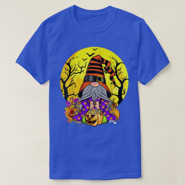 Camiseta Gnome Witch Halloween Costume Calabaza otoño otoño (Diseño del anverso)