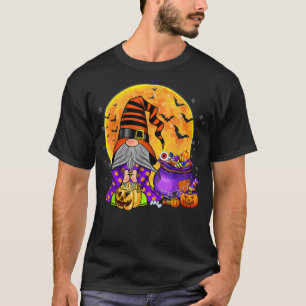 Camiseta Gnome Witch Halloween Costume Calabaza otoño otoño