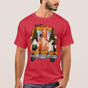 Camiseta Gnome Witch Halloween Pumpkin Autumn Fall Holiday 