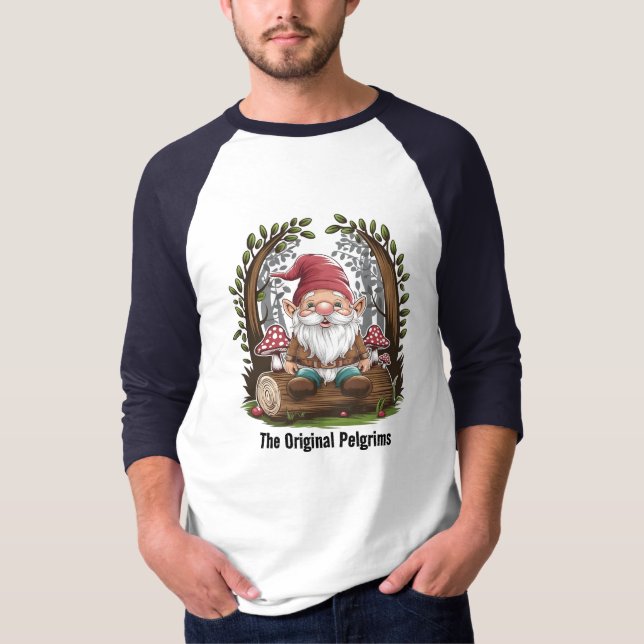 Camiseta Gnome Woodland Forest Wanderer T-Shirt (Anverso)