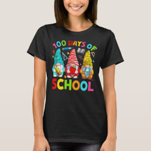 Camiseta Gnomes 100 días de colegio Feliz 100 días de té in
