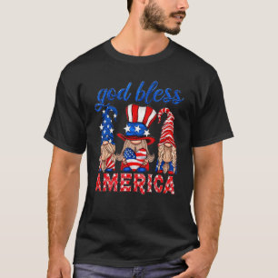Camiseta Gnomes 4 De Julio De 2022 Patriótico Estadounidens