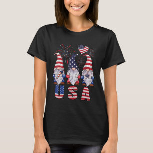 Camiseta Gnomes 4 De Julio Estados Unidos Bandera Estadouni