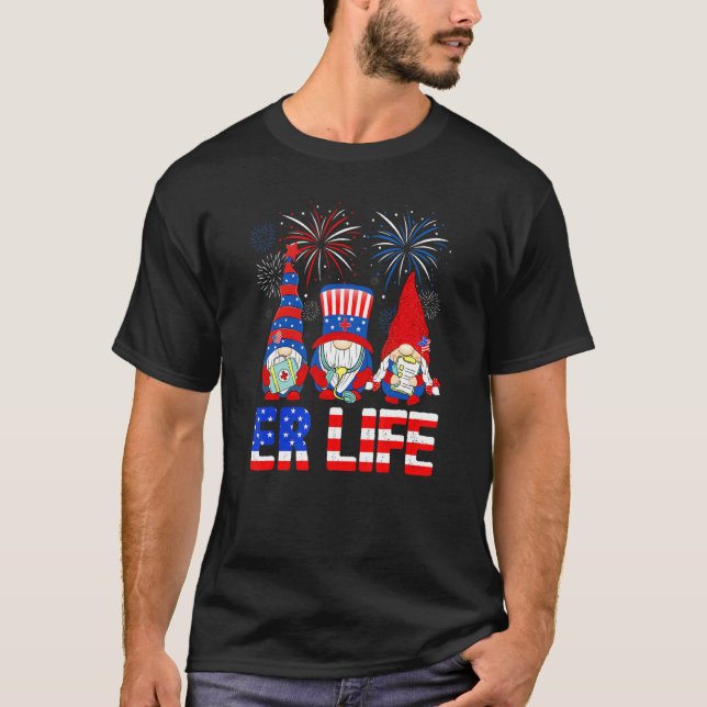 Camiseta Gnomes American Er Life Enfermera Stethoscope 4 Of (Anverso)