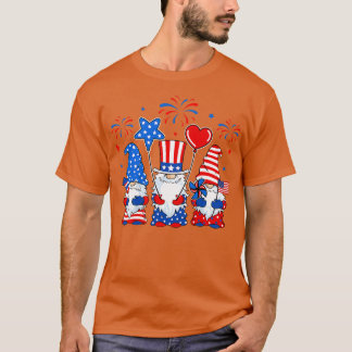 Camiseta Gnomes Celebran Día De La Independencia 4 De Julio