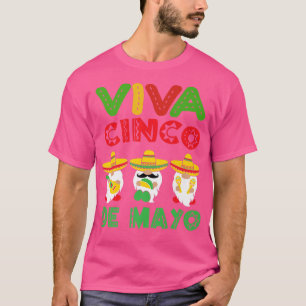 Camiseta Gnomes Cinco de Mayo Guitar Meican De Mayo Fiesta3