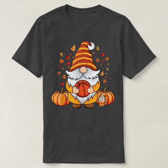 Camiseta Gnomes con calabaza de baloncesto con sabor a cast (Diseño del anverso)