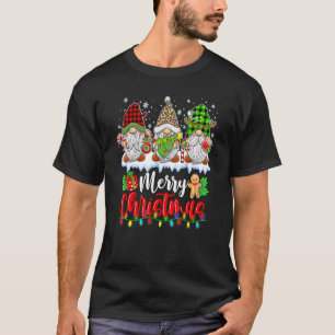 Camiseta Gnomes Cute Gnomes Merry Christmas Light Gnome Xma