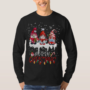 Camiseta Gnomes Cute Gnomes Merry Christmas Light Gnome Xma