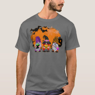 Camiseta Gnomes Cute Halloween Calabaza otoño caída Gracios