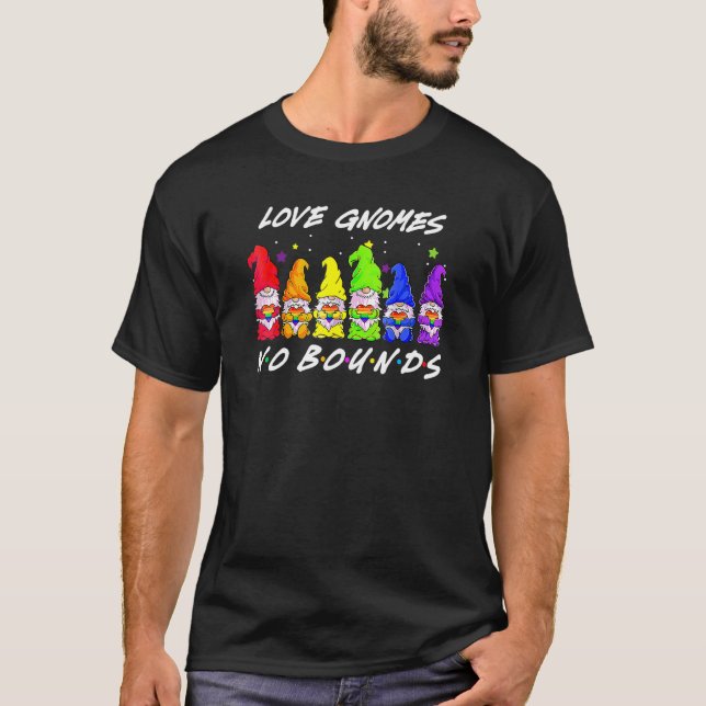 Camiseta Gnomes De Amor Sin Límites Lgbt Comunidad Lgbt Awa (Anverso)