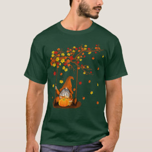 Camiseta Gnomes de calabaza Caen otoño Cute Halloween Thank