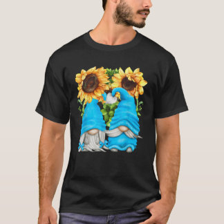 Camiseta Gnomes de girasol floral para mujeres en primavera