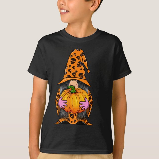 Camiseta Gnomes de Halloween Calabaza de otoño es Yal de ot (Anverso)
