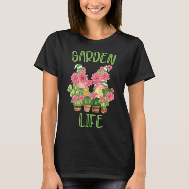 Camiseta Gnomes de jardín con plantas potentes Hueso divert (Anverso)