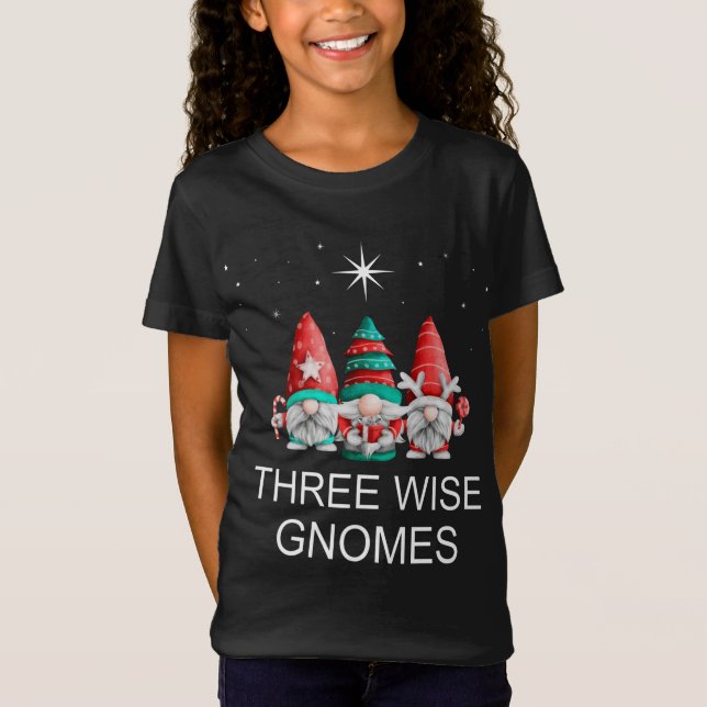 Camiseta Gnomes de Navidades de tres sabios (Anverso)