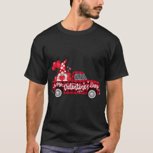 Camiseta Gnomes divertidos Amantes del Camión Rojo Corazone