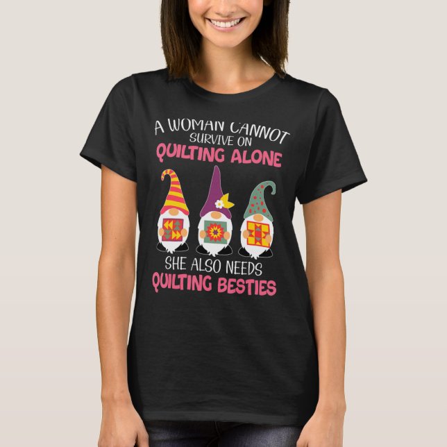 Camiseta Gnomes divertidos creen que una mujer no puede sob (Anverso)