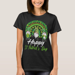 Camiseta Gnomes divertidos felices Rainbo de St Patrick