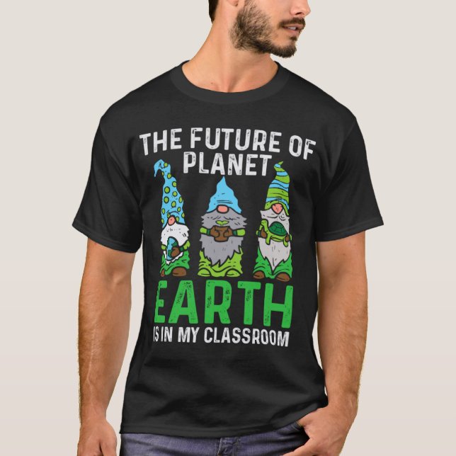 Camiseta Gnomes Earth Day Everyday Future Of The Planet Ear (Anverso)