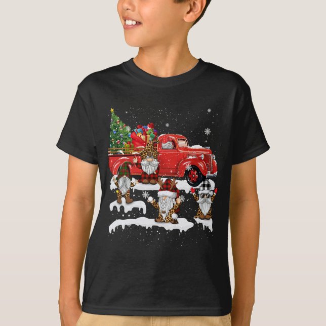 Camiseta Gnomes En Navidades Impresos De Búfalo De Leopardo (Anverso)