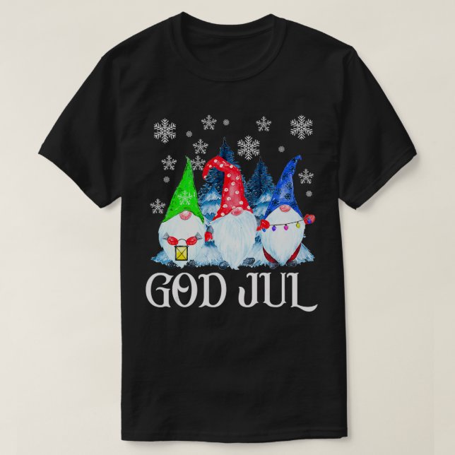 Camiseta Gnomes escandinavo Dios Santo Tomte Christma sueca (Diseño del anverso)