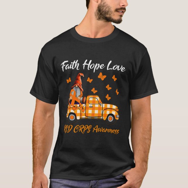 Camiseta Gnomes Faith Hope Love RSD CRPS Conciencia (Anverso)