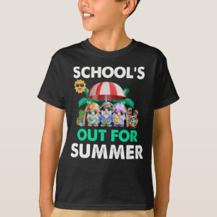 Camiseta Gnomes Goobye School Hola Escuelas De Verano Fuera