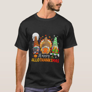 Camiseta Gnomes Halloween Navidades del Día de Acción de Gr