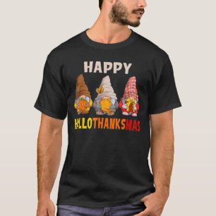 Camiseta Gnomes Halloween Navidades del Día de Acción de Gr