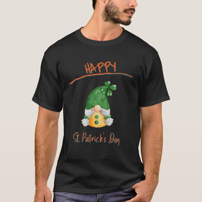 Camiseta Gnomes Happy St. Patrick's Day (Anverso)