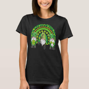 Camiseta Gnomes Happy St Patricks Lucky Irish Rainbow Men W