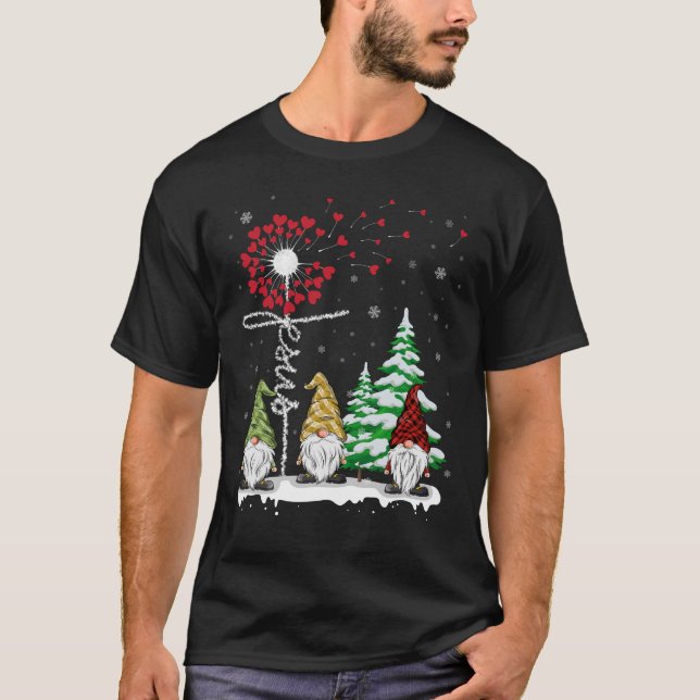 Camiseta Gnomes Jesus Dandelion Christmas Tree (Anverso)