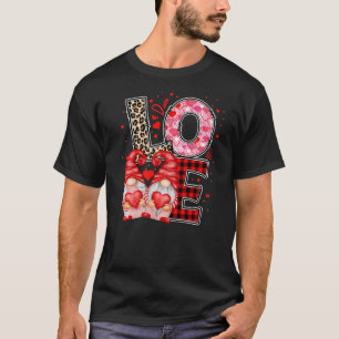 Camiseta Gnomes Love El día de San Valentín Gnome Love Leop