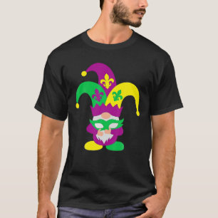 Camiseta Gnomes Mardi Gras Gnome Fleur De Lis Fat Martes