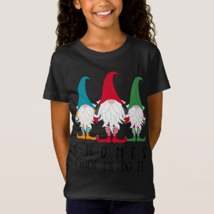 Camiseta Gnomes Me Hizo Hacerlo Nordic Santa Gnome Funny Ch