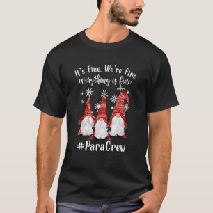 Camiseta Gnomes Navidades Luz Estoy bien todo está bien