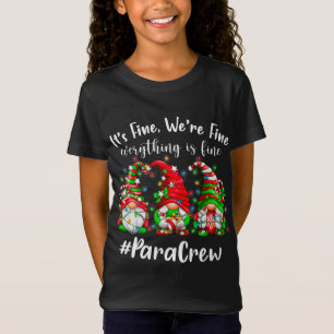 Camiseta Gnomes Navidades Luz Estoy bien todo está bien