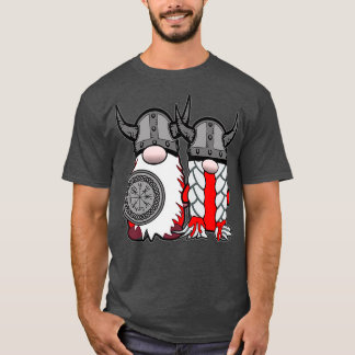 Camiseta Gnomes nórdicos lindo Tomte Pareja Escandinavia