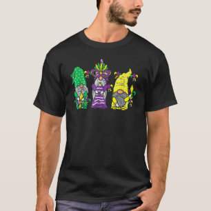 Camiseta Gnomes nórdicos Mardi Gras Mask New Orleans Tomte