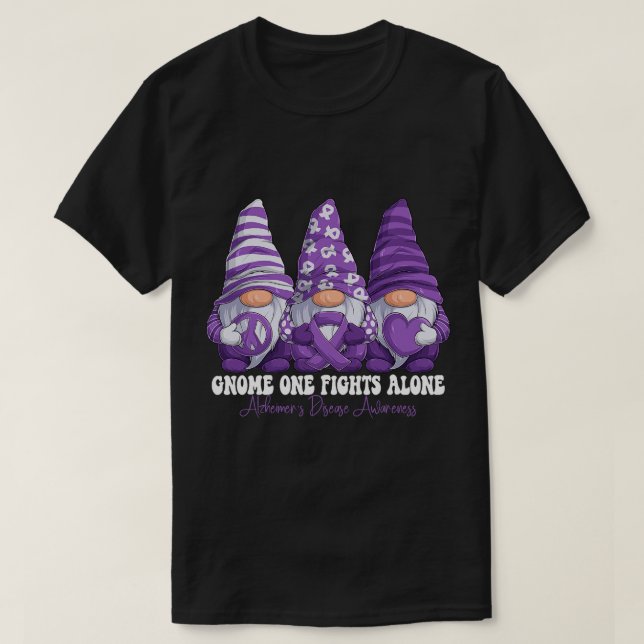 Camiseta Gnomes One lucha solo contra el SIDA de Alzheimer (Diseño del anverso)