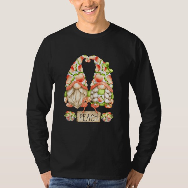 Camiseta Gnomes Peachy Graphic Tee For Summer Peach Fruit (Anverso)